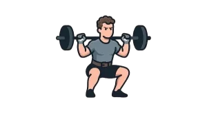 icona uomo esegue squat Nutrizionista Messina
